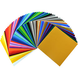 Oracal 651 Permanent Adhesive Vinyl Starter package - 62 colors     12