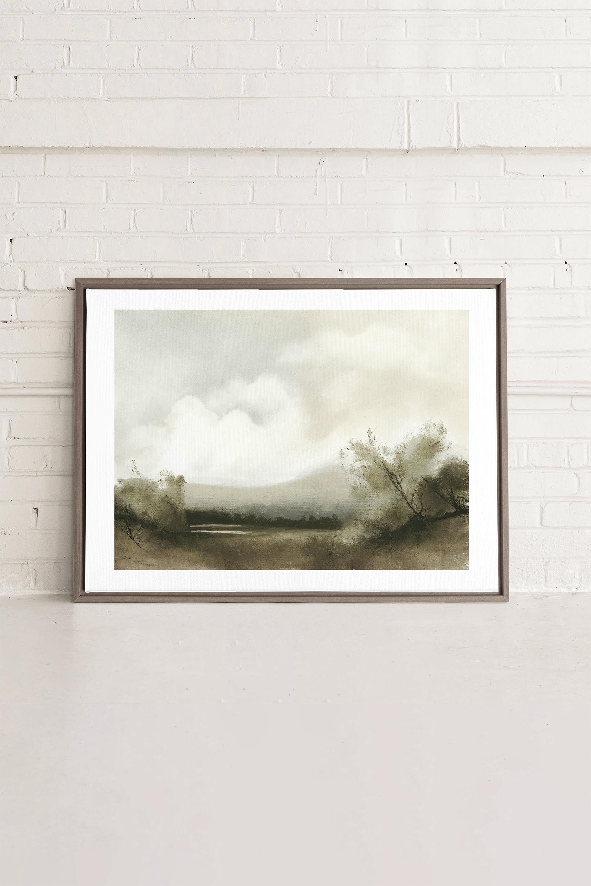 Misty morning, Oeuvre sur toile étiré