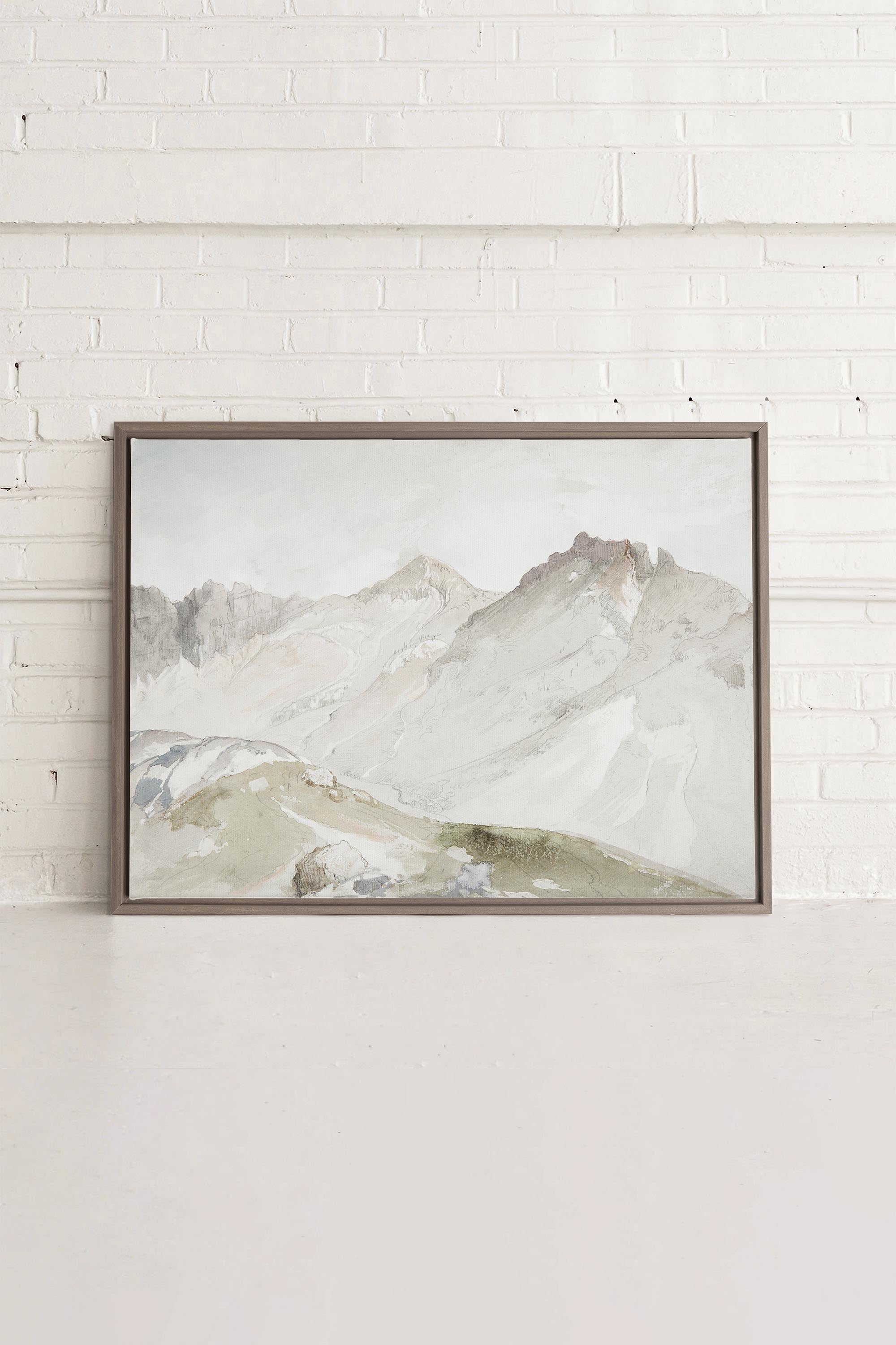 MOUNTAIN VIEW, Oeuvre sur toile étirée