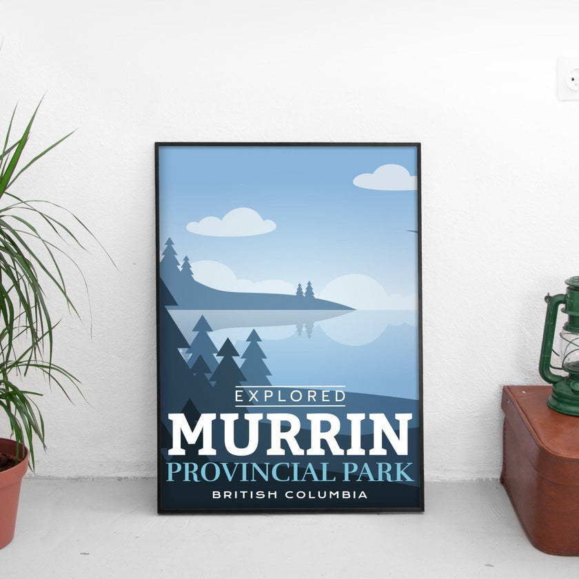 Murrin Provincial Park 'Explored' Poster, Canada Parks
