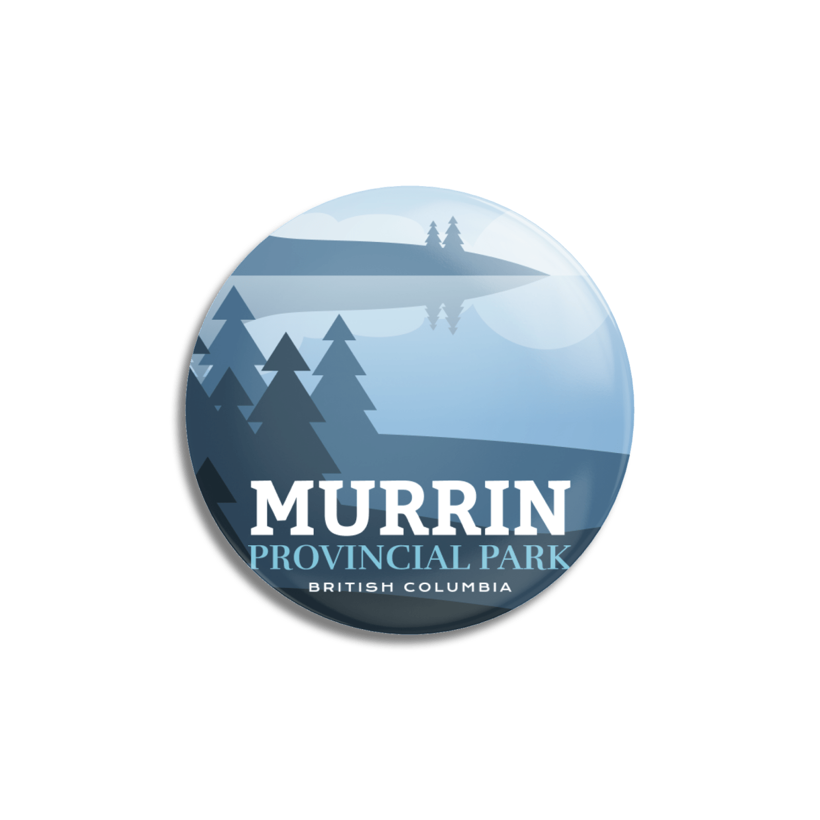 Murrin Provincial Park of British Columbia Pinback Button, Canada Parks