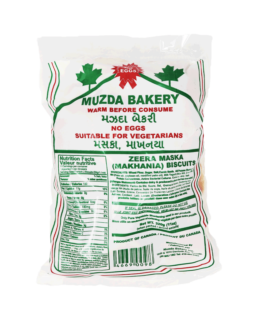 Muzda Bakery Maska (Makhania) Biscuits 320gm