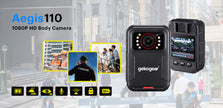 myGEKOgear - Aegis 110 HD Body Cam 1080p - IP65- Black