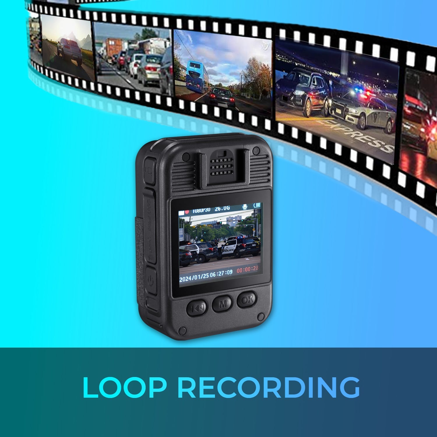 myGEKOgear - Aegis 110 HD Body Cam 1080p - IP65- Black