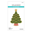 Stitched Christmas Tree Etched Dies from the Christmas Collection
