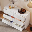 River 6 Drawer Dresser for Bedroom, Living Room or Hallway-White