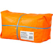 High-Visibility Heavy-Duty Woven Tarp, Polyethylene, Green/Orange, 40' x 60' x 12 mils