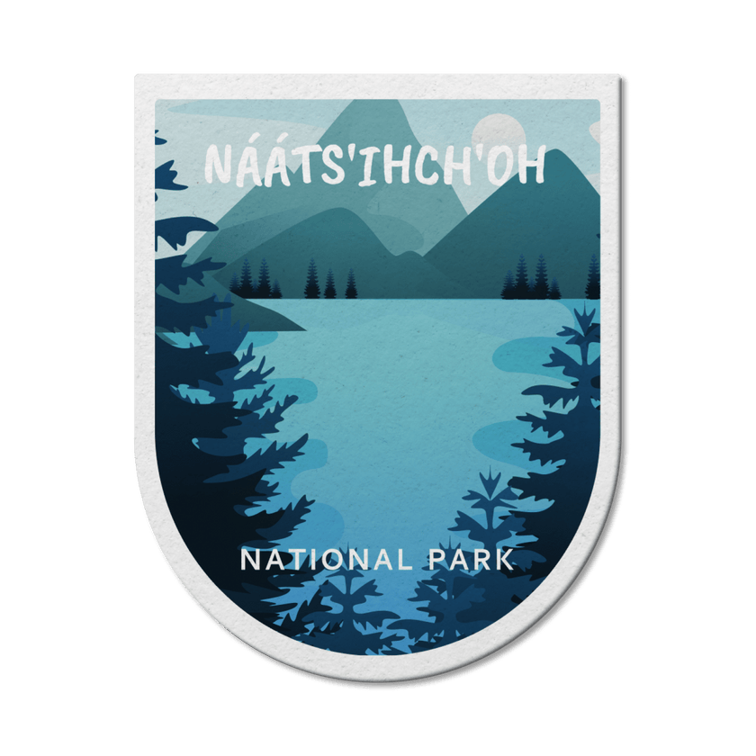 Naats'ihch'oh National Park of Canada Waterproof Vinyl Sticker, Canada Parks