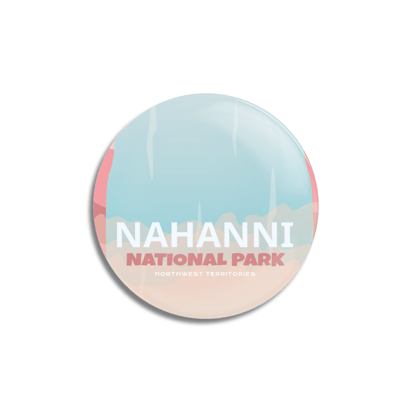 Nahanni National Park of Canada Pinback Button, Canada Parks