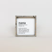 Nana Definition Wood Sign