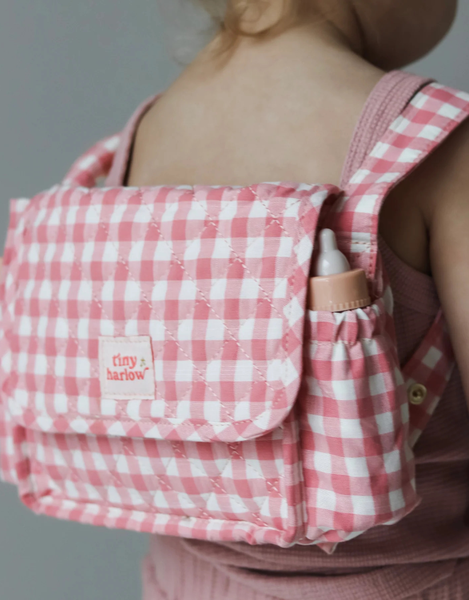 Convertible Diaper Bag - Pink - Tiny Harlow