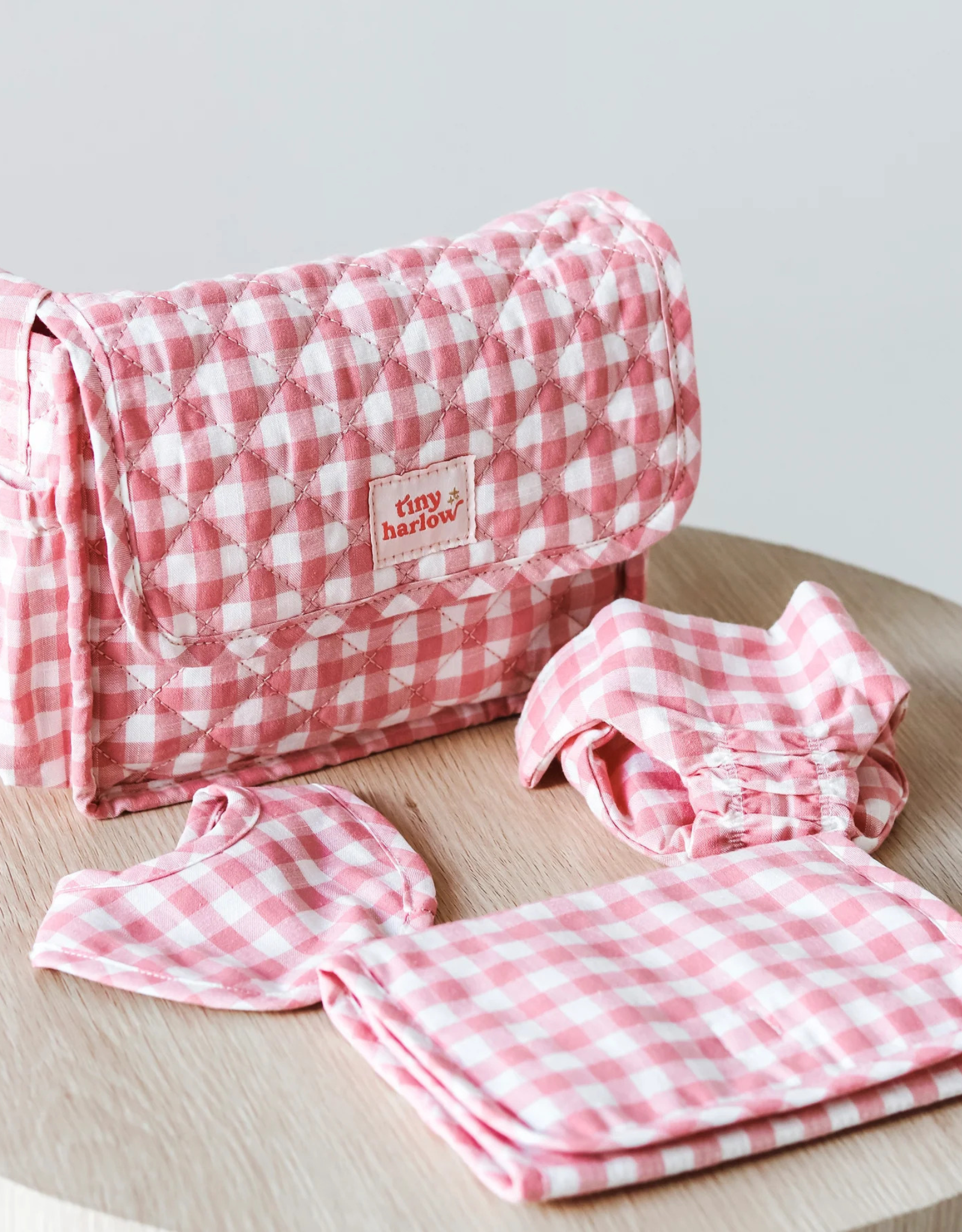 Convertible Diaper Bag - Pink - Tiny Harlow