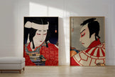 Natori Shunsen Kabuki Actor Prints: Japanese Shin Hanga Ukiyoe Poster Set