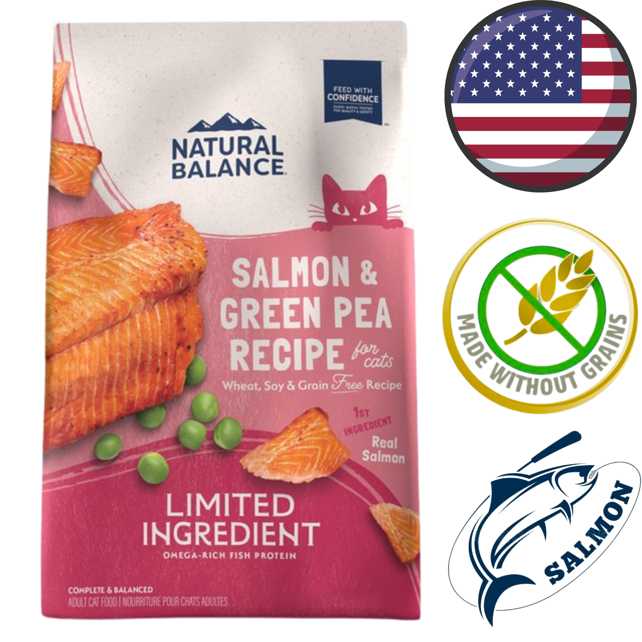 Natural Balance - Limited Ingredient Diet Green Pea & Salmon Dry Cat Food