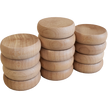 13 Large Natural Crokinole Discs - Half Set (Matte Finish)