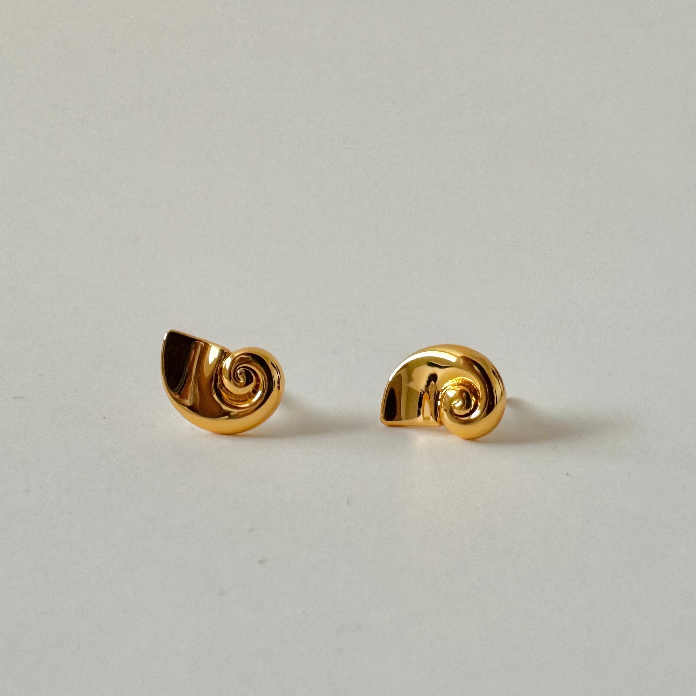 Nautilus Shell Studs