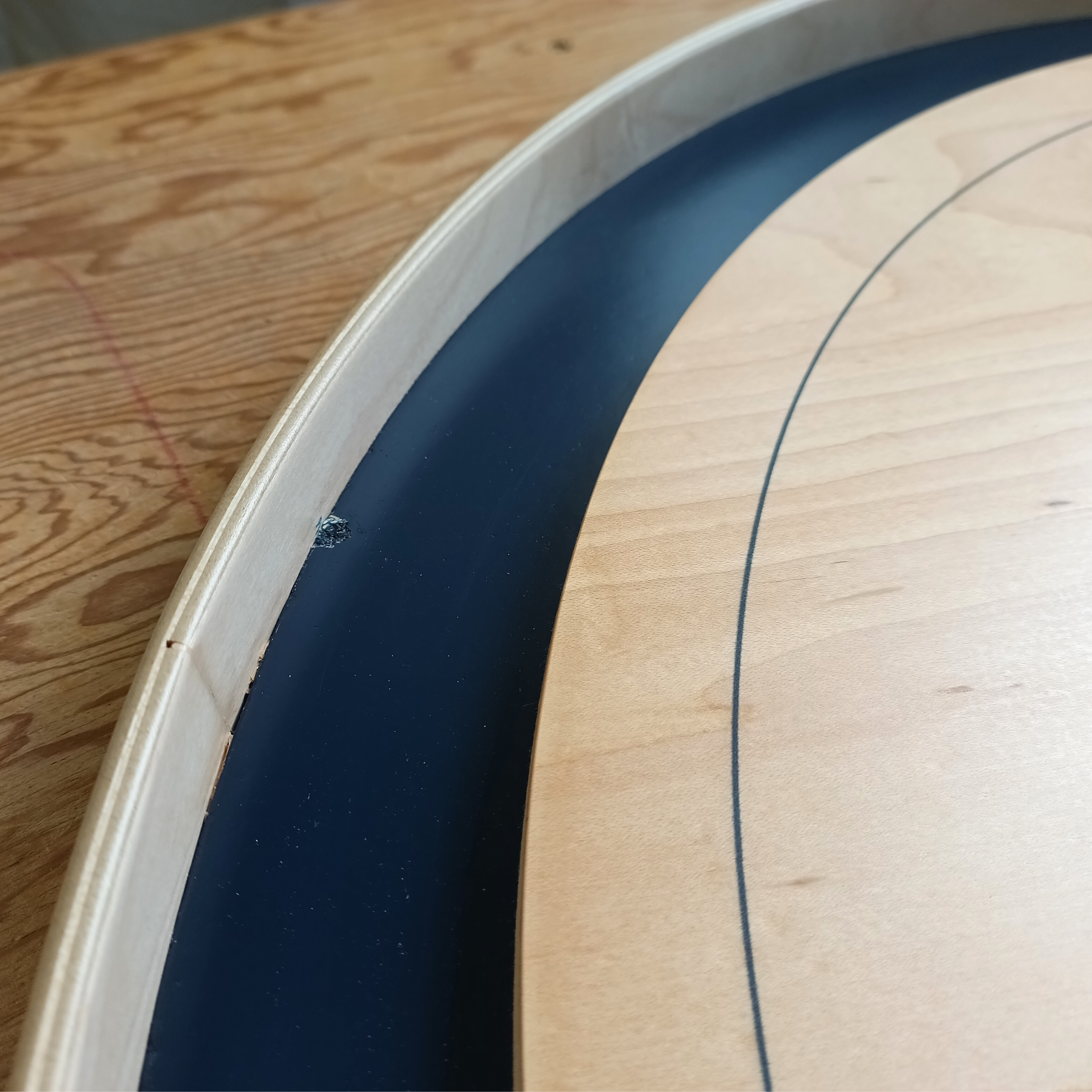The Navy Board by Crokinole Canada - Tournament Board Game Set - Meets NCA Standards