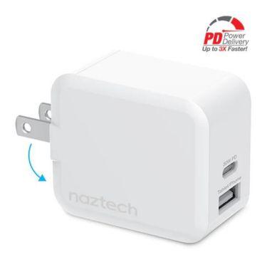Naztech - 30W USB-C PD + 12W USB Fast Wall Charger | White