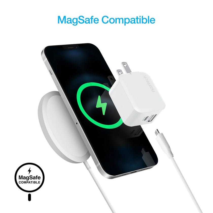 Naztech - 30W USB-C PD + 12W USB Fast Wall Charger | White
