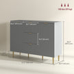 Ellis Modern Kitchen Buffet/Hallway Cabinet with 3 Drawers-Grey