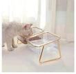 Neck-protecting sloped pet feed bowl Stand