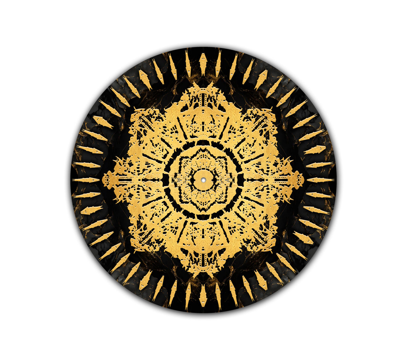 Golden Octagram Turntable Slipmat