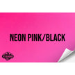 NEON PINK/BLACK WITH ADHESIVE HYDBOND LEATHERETTE SHEET (12