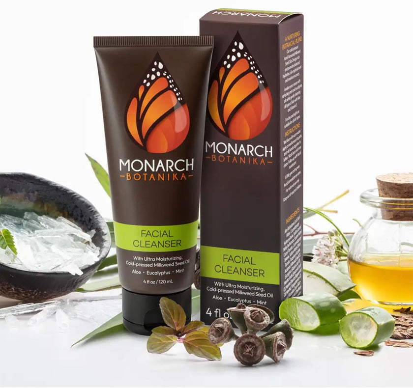 Nettoyant visage d'huile d'asclépiade - par Monarch Botanika