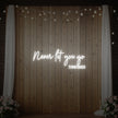 Never Let You Go Neon Sign