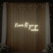 Never Let You Go Neon Sign