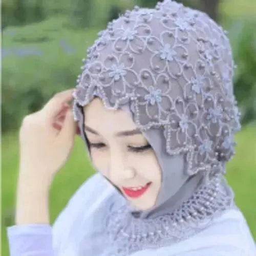 new Arab  hijab chiffon beaded scarf