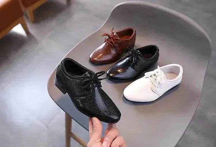 New British Style Lace-up Children's Shoes