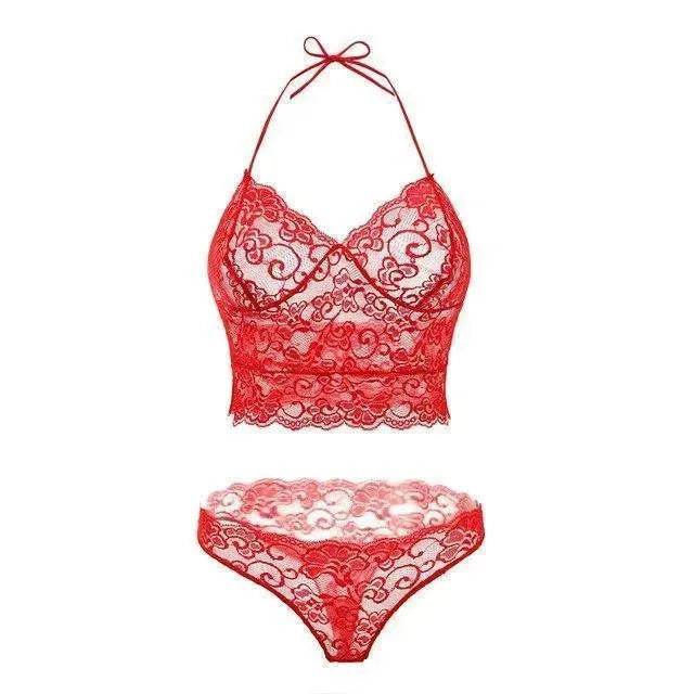 New lingerie Charming perspective pajamas set Sling lace lingerie