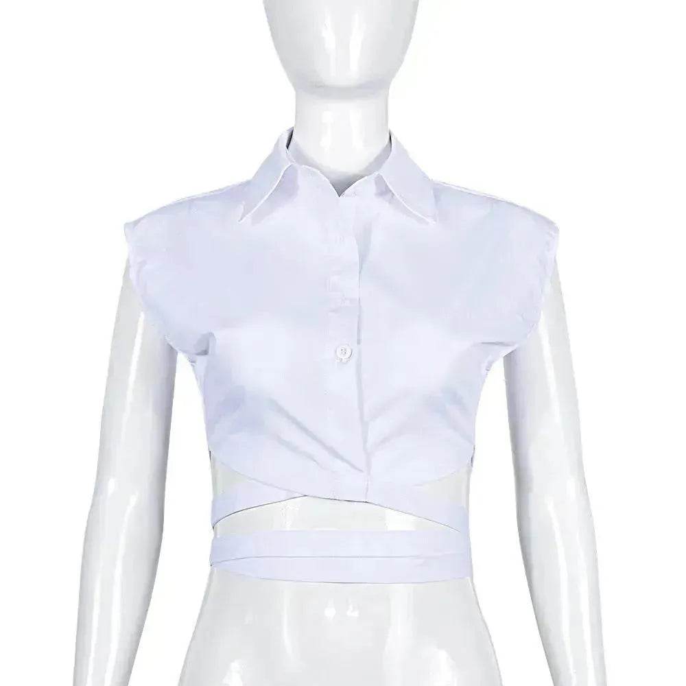 New Lace-up Trendy shirt  tank Top For Women
