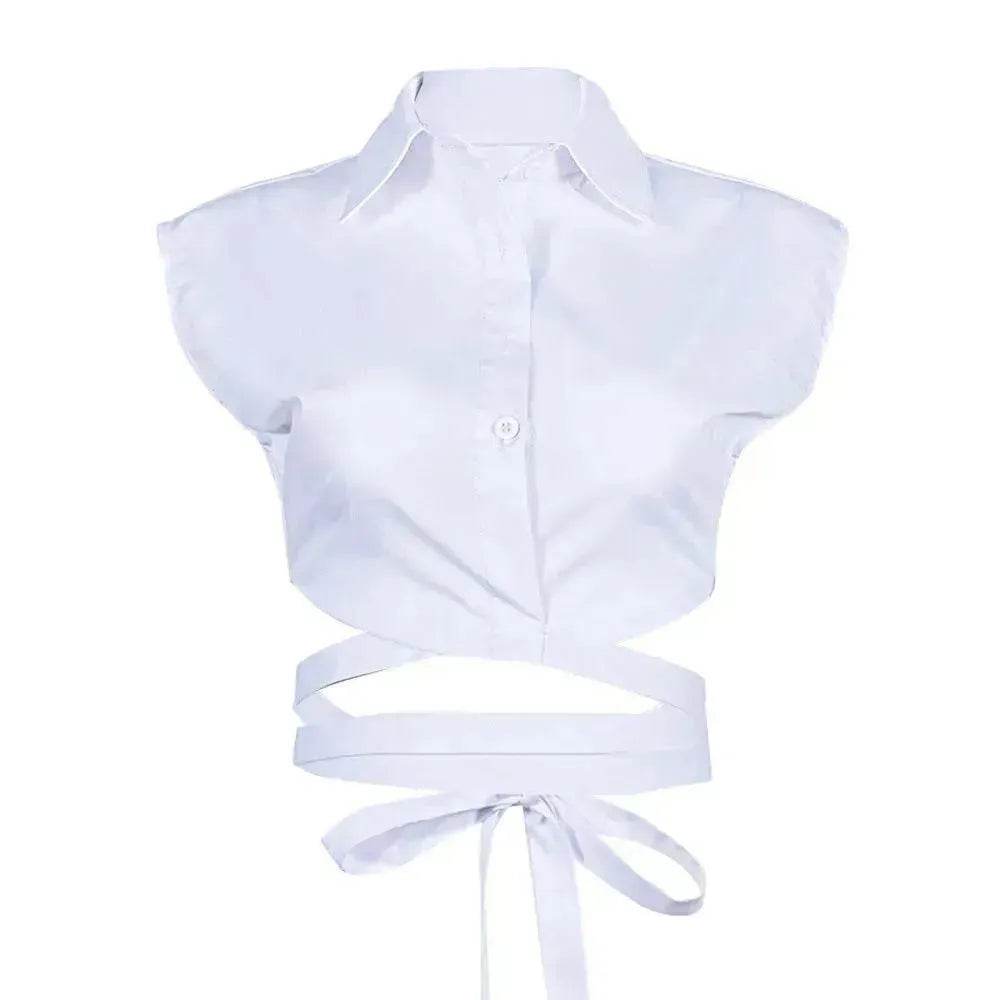 New Lace-up Trendy shirt  tank Top For Women