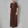 Fashionable and Elegant New Loose Men's Casual Arab  Robe Moroccan Men's Jalabiya