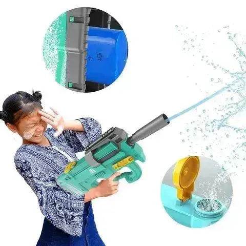 New P90 Electric Water Gun High-Tech Kids Toys Outdoor Beach Pool Large Capacity Summer Gel Blasting Water Gun For Adults