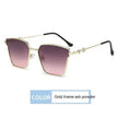 New Retro Small Frame Metal Hip Hop Sunglasses
