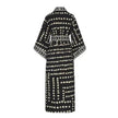 New Sunscreen Printed Long Sleeve Cardigan Bohemian Beach Dress