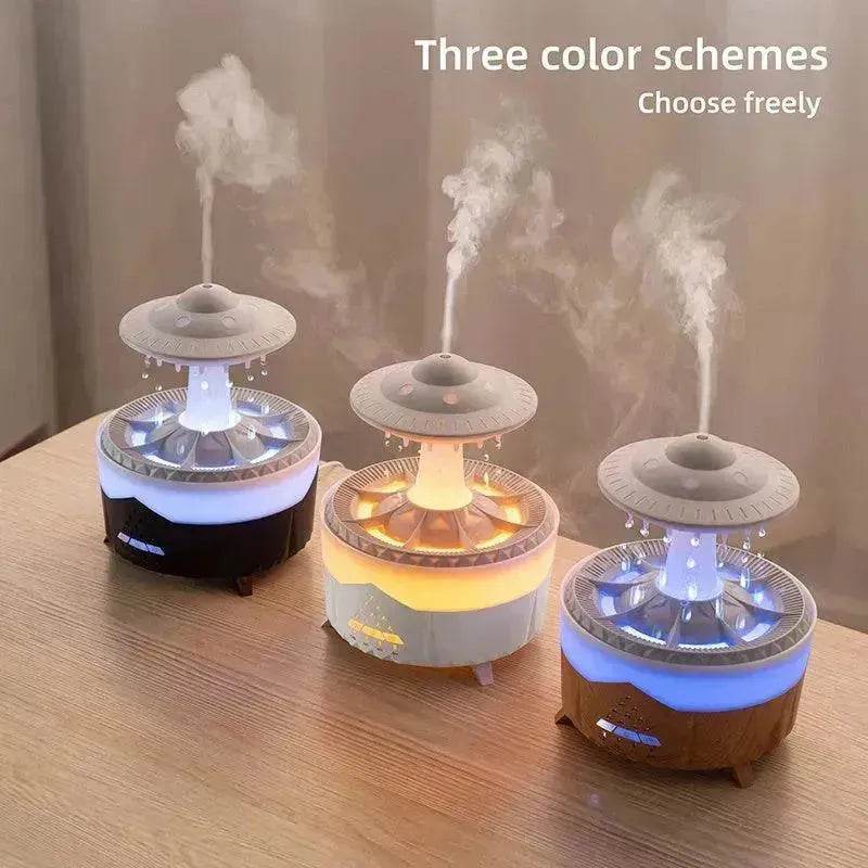 New UFO Raindrop Humidifier Water Drop Air Humidifier USB Aromatherapy Essential Oils Aroma Air Diffuser Household Mist Maker Home Decor