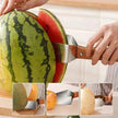 New Watermelon Cutter Slicer Artifact 430 Stainless Steel Watermelon Slicer Cutter Kitchen Gadgets