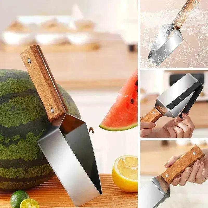 New Watermelon Cutter Slicer Artifact 430 Stainless Steel Watermelon Slicer Cutter Kitchen Gadgets