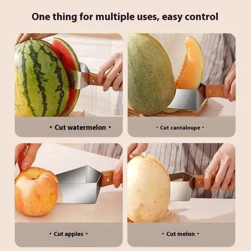 New Watermelon Cutter Slicer Artifact 430 Stainless Steel Watermelon Slicer Cutter Kitchen Gadgets