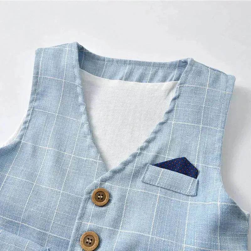 Newborn Baby Boy Gentleman Tuxedo Bow Tie Single-breasted Vest Long Sleeve Children Clothing