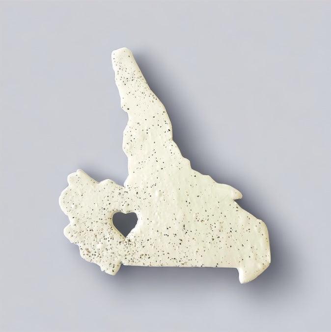 Newfoundland Fridge Magnet Handmade from Clay & Beach Sand