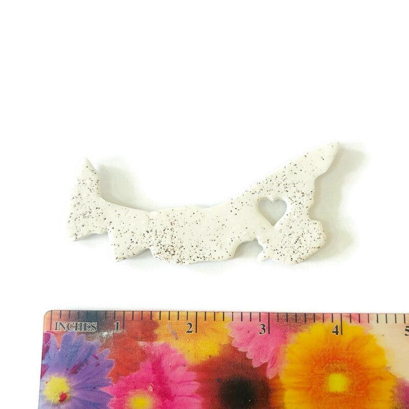Newfoundland Fridge Magnet Handmade from Clay & Beach Sand