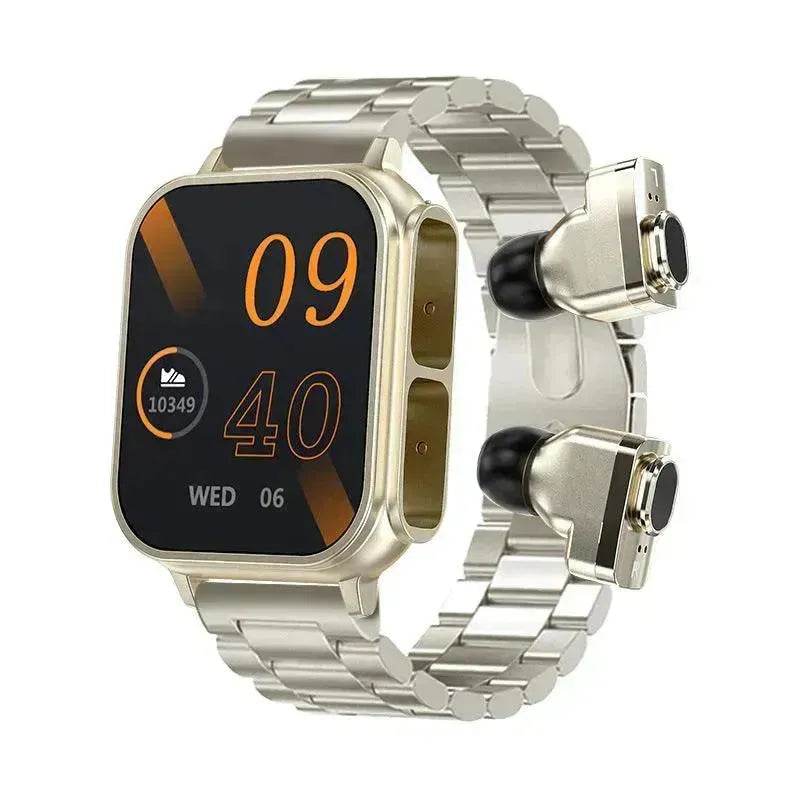 NFC Earphone Smart Watch Two-in-one Sitting Heart Rate Health Monitoring Multi-Language Support Smart Watch