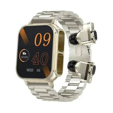 NFC Earphone Smart Watch Two-in-one Sitting Heart Rate Health Monitoring Multi-Language Support Smart Watch