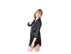 Women's Mulberry Silk Nightshirt Black