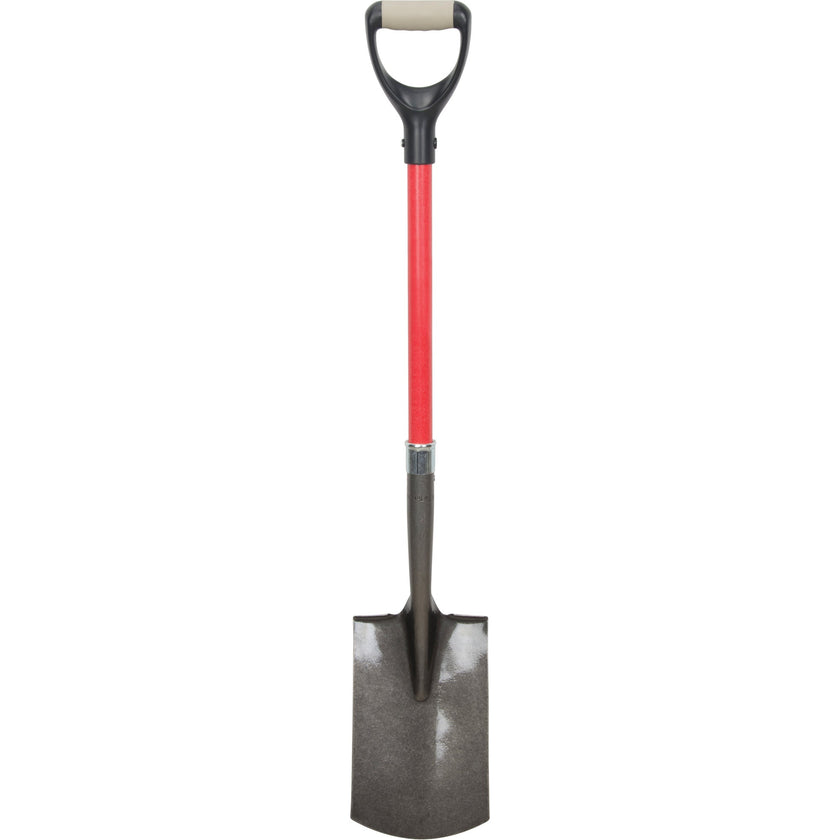 Heavy-Duty Shovels, Fibreglass, Carbon Steel Blade, D-Grip Handle, 30-1/2